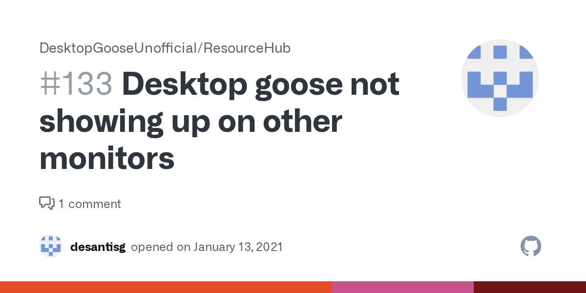 Desktop goose not showing up on other monitors · Issue 133