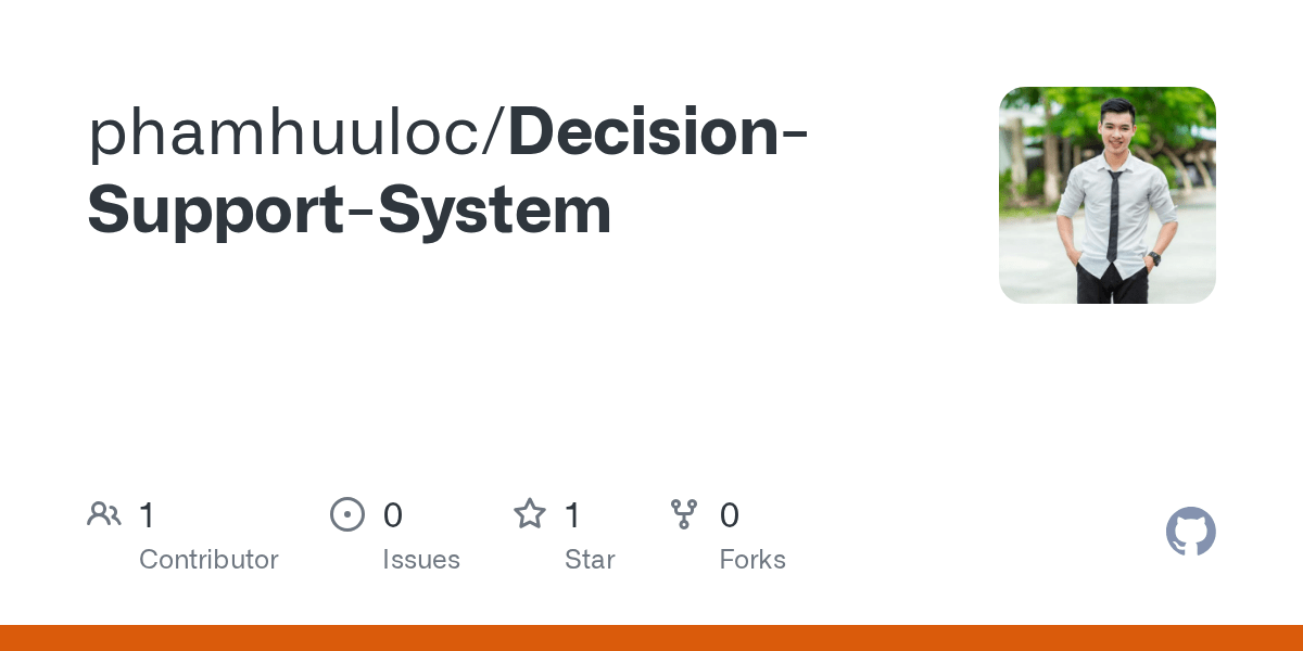 GitHub phamhuuloc/DecisionSupportSystem