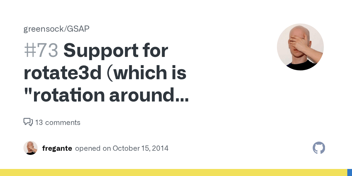 Support for rotate3d (which is "rotation around custom axis") · Issue