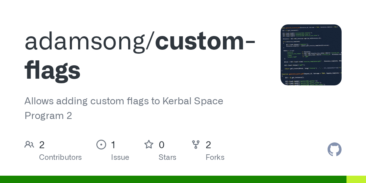 GitHub adamsong/customflags Allows adding custom flags to Kerbal