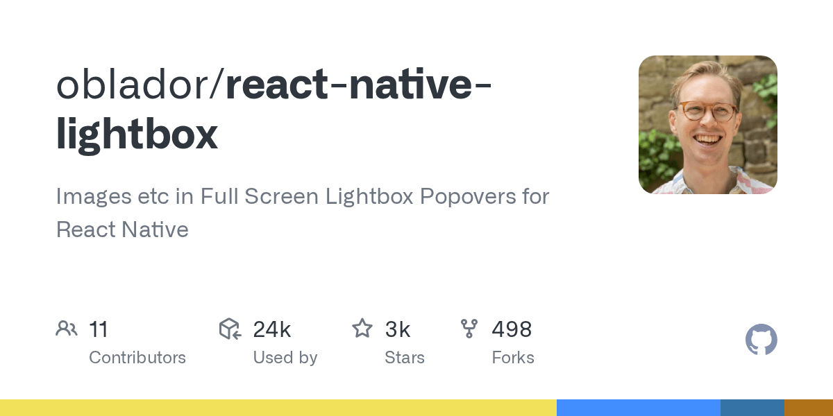 GitHub oblador/reactnativelightbox Images etc in Full Screen