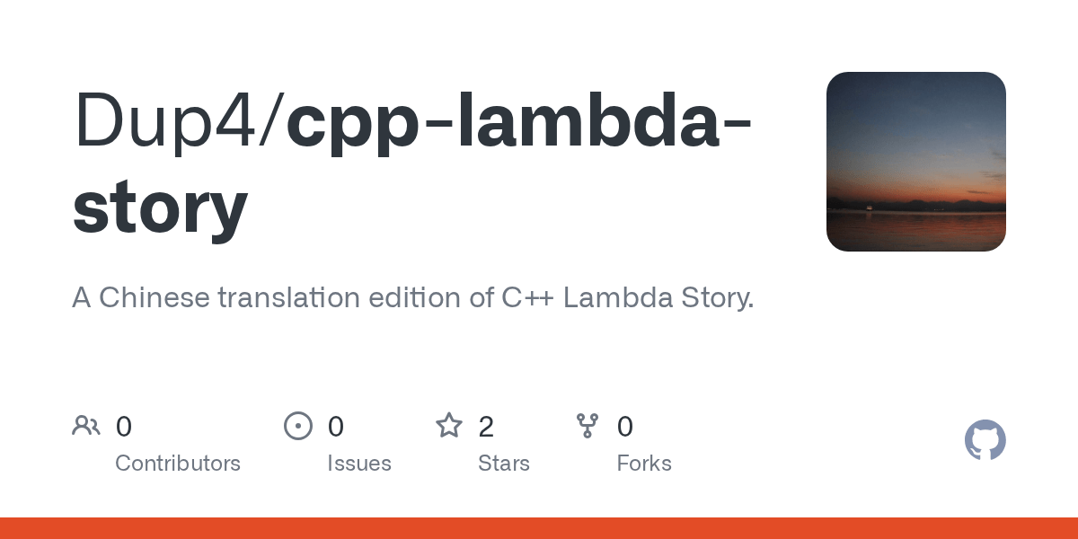 cpplambdastory/README.md at main · Dup4/cpplambdastory · GitHub