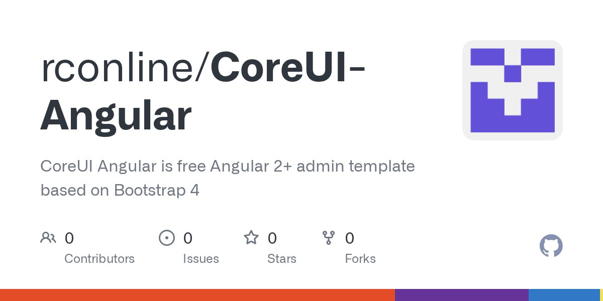 GitHub CoreUI Angular is free Angular 2