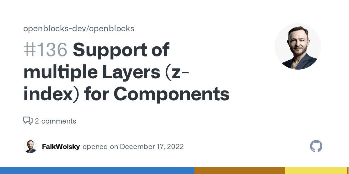 Support of multiple Layers (zindex) for Components · Issue 136