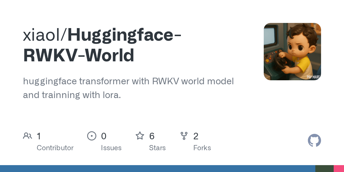 GitHub xiaol/HuggingfaceRWKVWorld huggingface transformer with