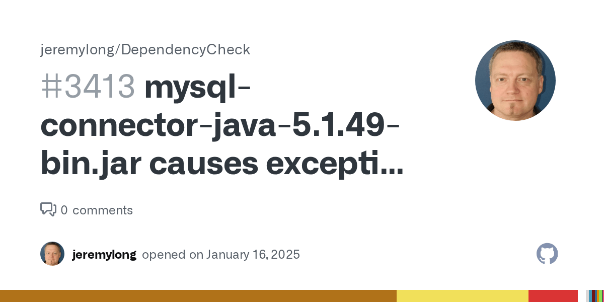 mysqlconnectorjava5.1.49bin.jar causes exception in 6.2.0 · Issue