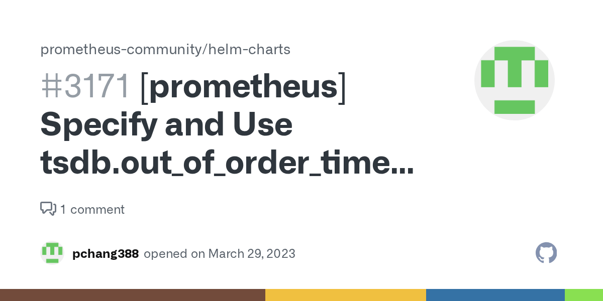 [prometheus] Specify and Use tsdb.out_of_order_time_window in values