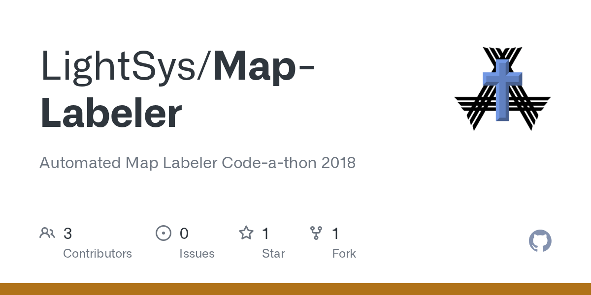 GitHub LightSys/MapLabeler Automated Map Labeler Codeathon 2018