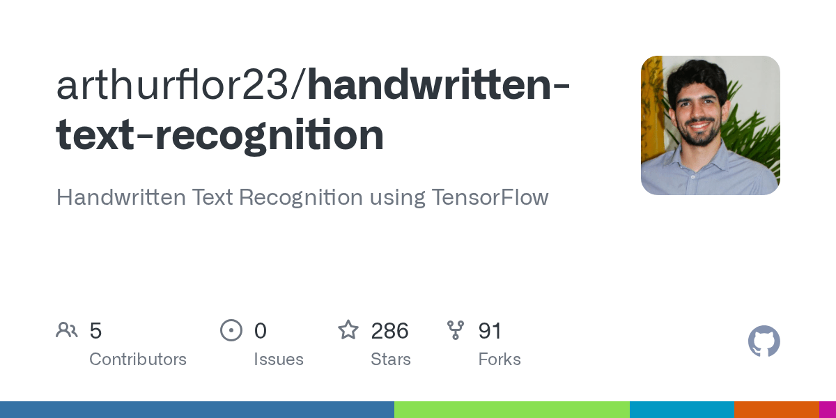 GitHub arthurflor23/handwrittentextrecognition Handwritten Text