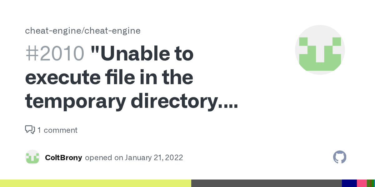 "Unable to execute file in the temporary directory. Setup aborted