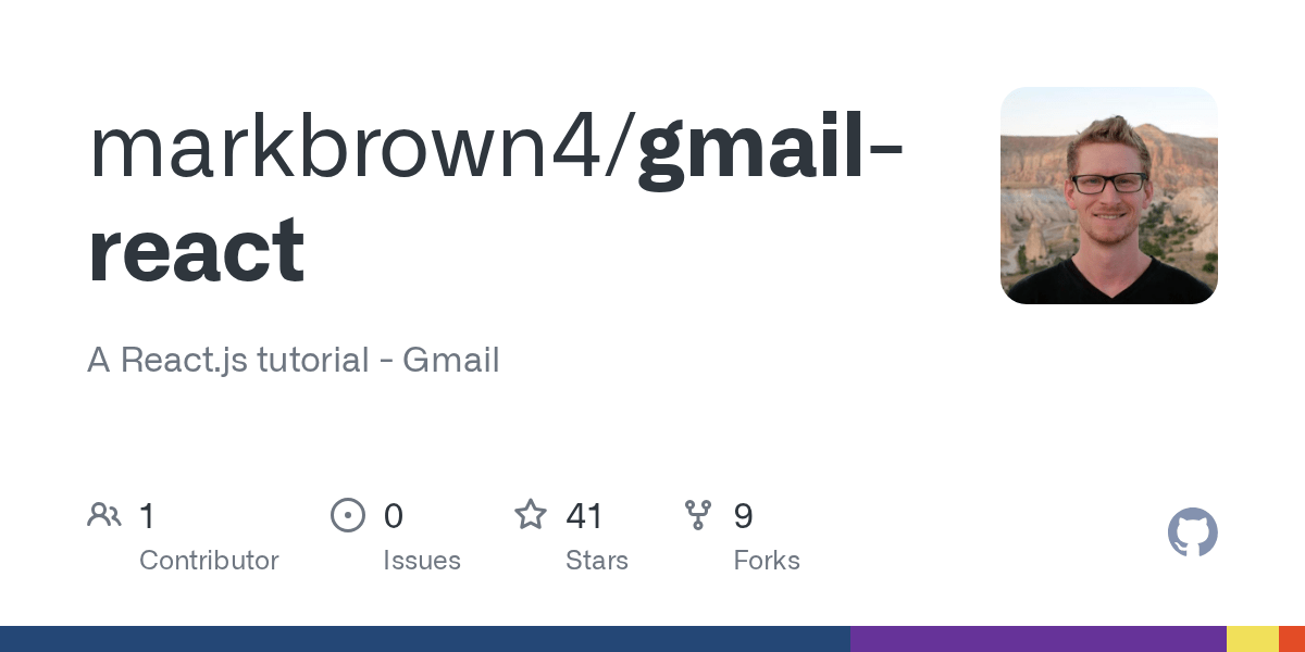 GitHub markbrown4/gmailreact A React.js tutorial Gmail