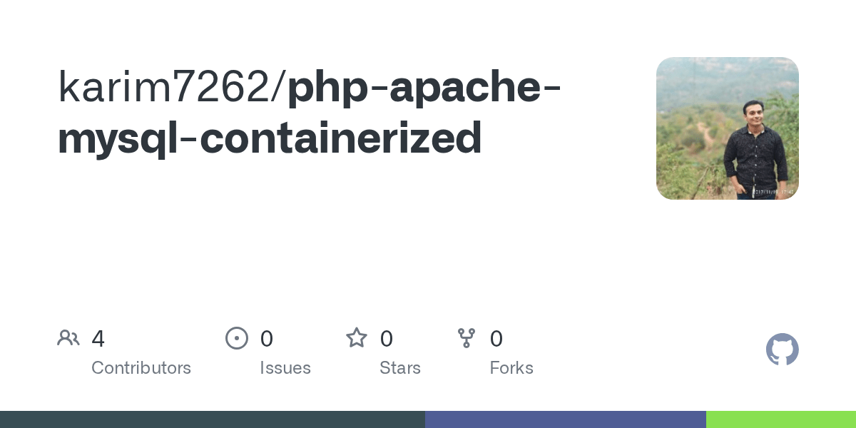 GitHub karim7262/phpapachemysqlcontainerized