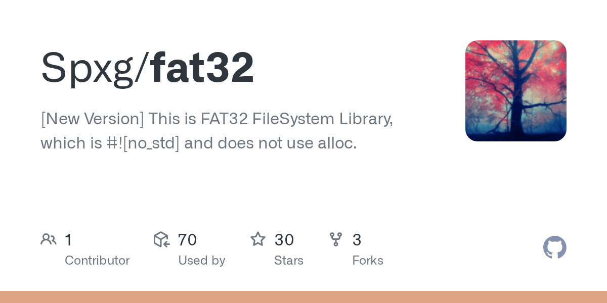 GitHub Spxg/fat32 [New Version] This is FAT32 FileSystem Library