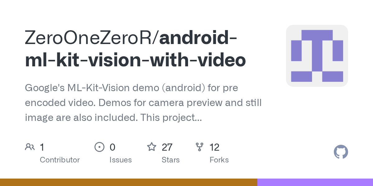 GitHub ZeroOneZeroR/androidmlkitvisionwithvideo Google's MLKit
