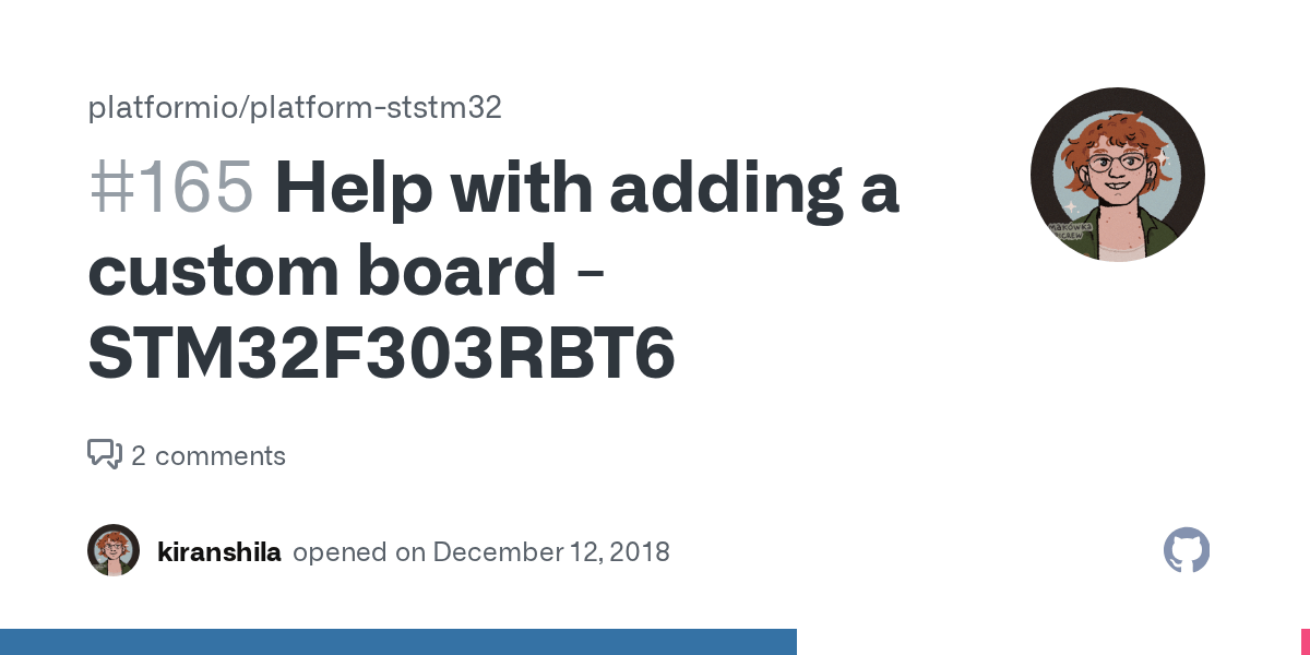 Help with adding a custom board STM32F303RBT6 · Issue 165