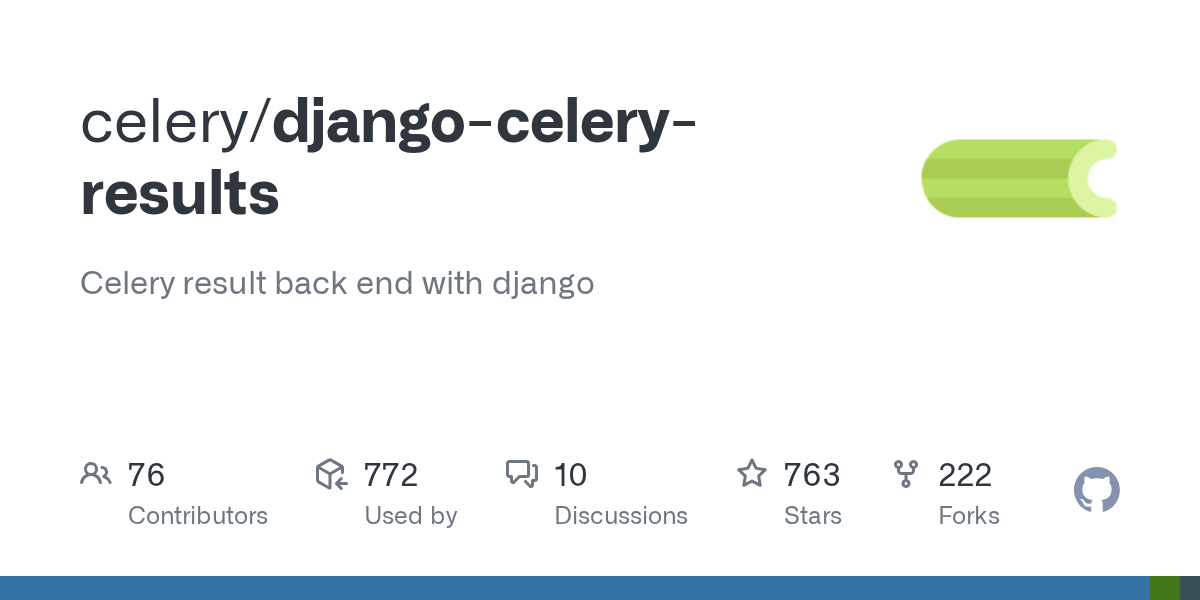 djangoceleryresults/django_celery_results/models.py at main · celery
