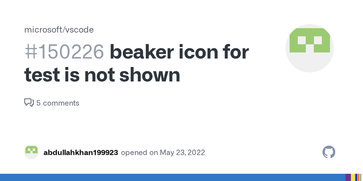 beaker icon for test is not shown · Issue 150226 · microsoft/vscode