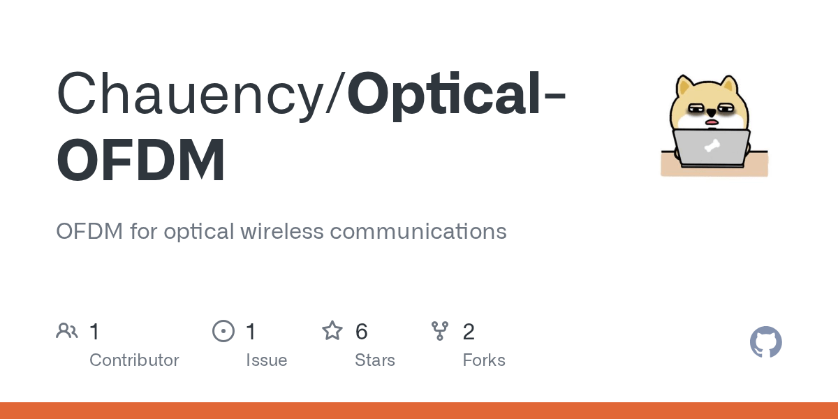 GitHub Chauency/OpticalOFDM OFDM for optical wireless communications