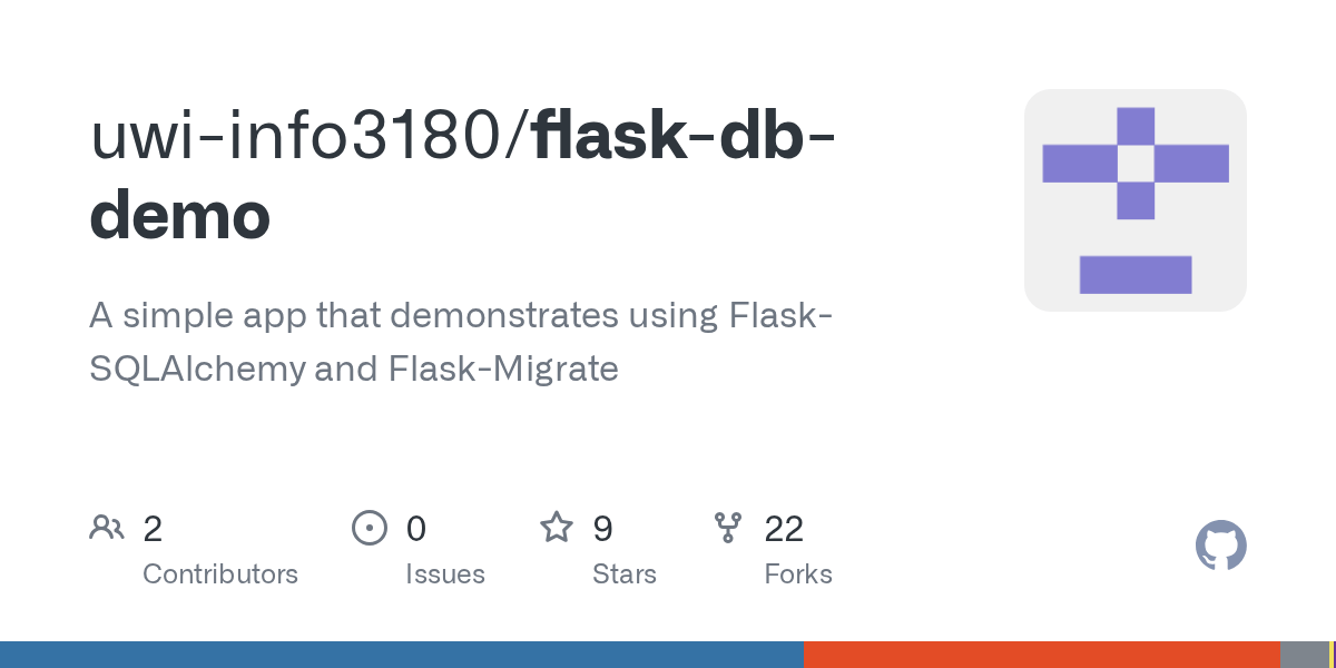 GitHub uwiinfo3180/flaskdbdemo A simple app that demonstrates