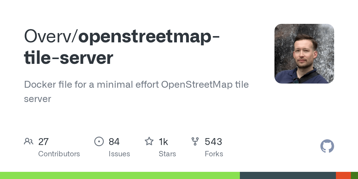 GitHub Overv/openstreetmaptileserver Docker file for a minimal