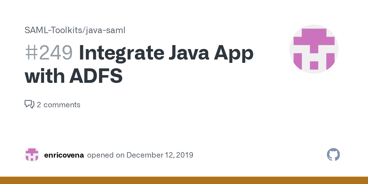Integrate Java App with ADFS · Issue 249 · SAMLToolkits/javasaml