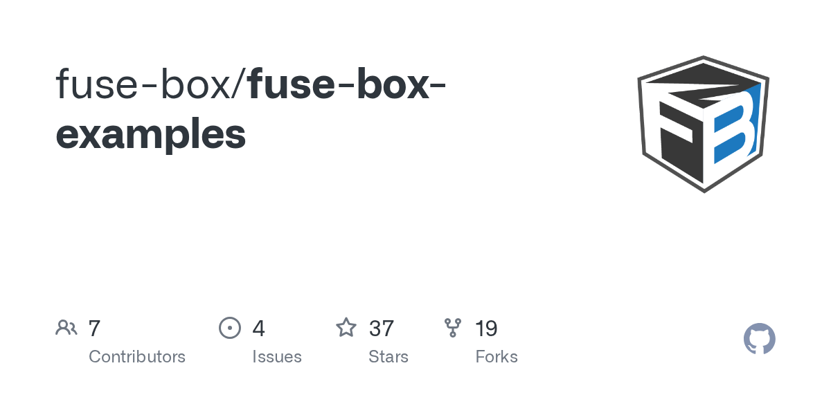 GitHub fusebox/fuseboxexamples