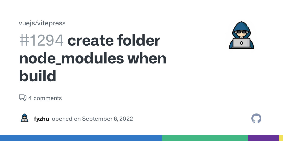 create folder node_modules when build · Issue 1294 · vuejs/vitepress