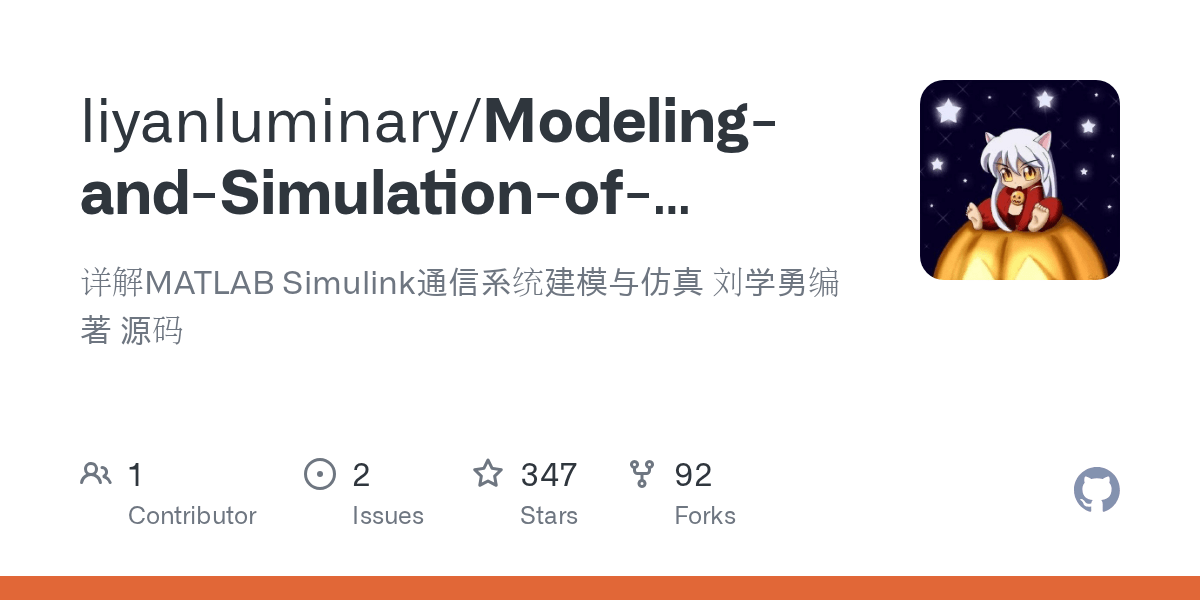 GitHub liyanluminary/ModelingandSimulationofMATLABSimulink