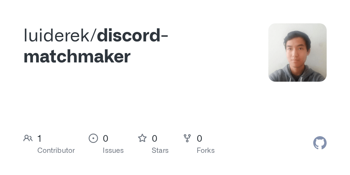 GitHub luiderek/discordmatchmaker