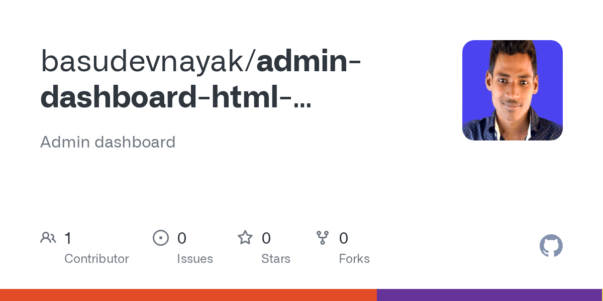 admindashboardhtmlcss.github.io/index.html at main · basudevnayak