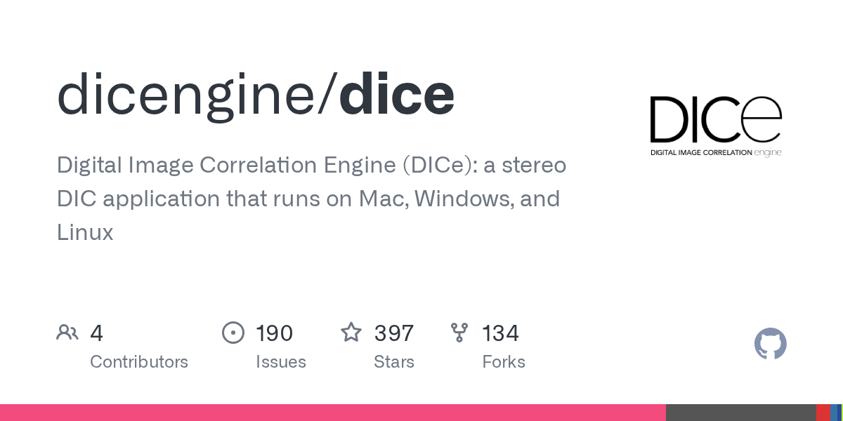 GitHub dicengine/dice Digital Image Correlation Engine (DICe) a