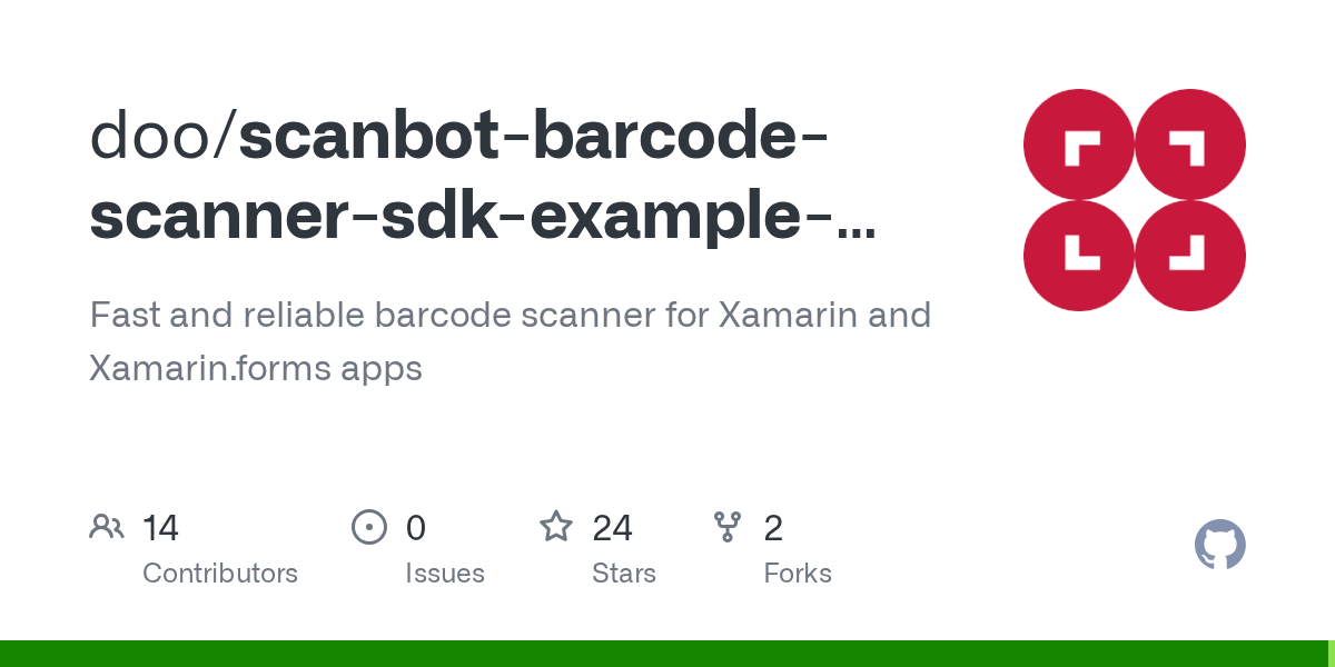 GitHub doo/scanbotbarcodescannersdkexamplexamarin