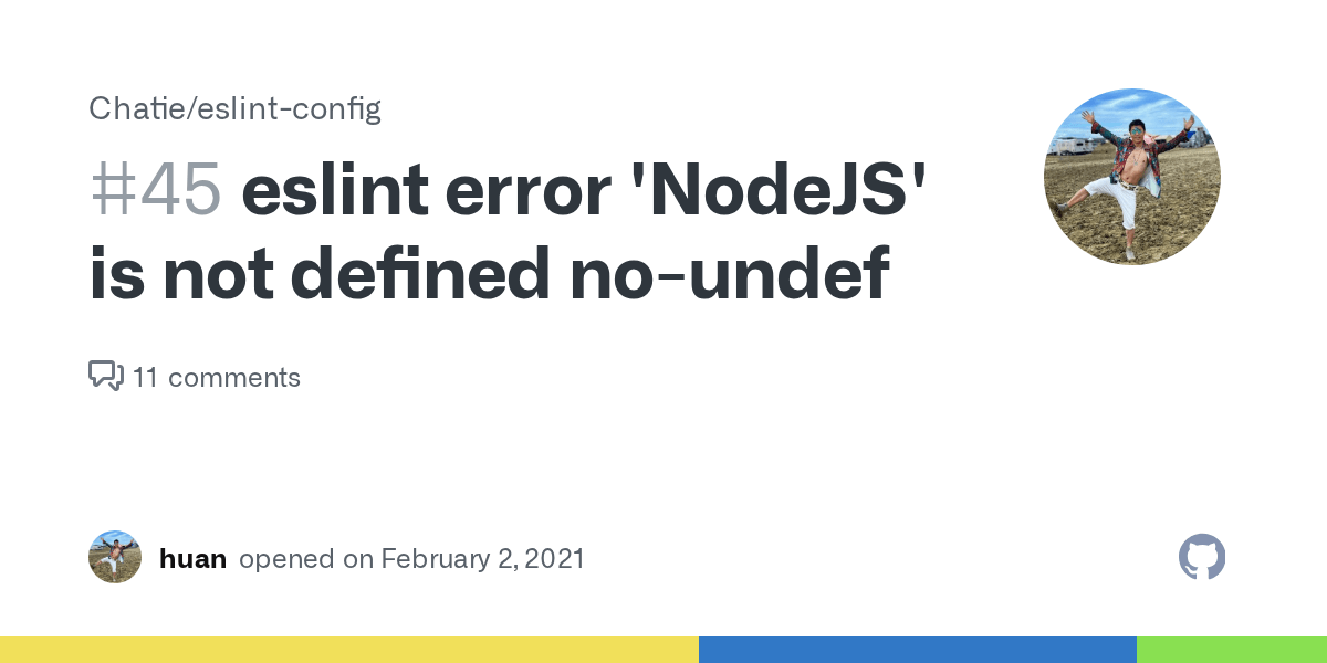 eslint error 'NodeJS' is not defined noundef · Issue 45 · Chatie