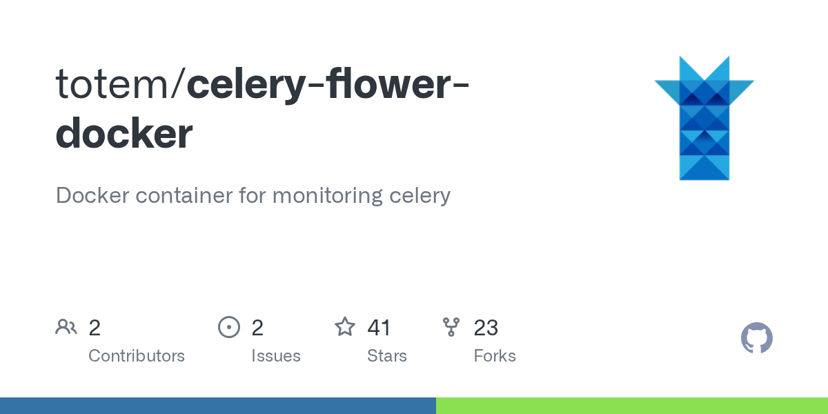 GitHub totem/celeryflowerdocker Docker container for monitoring celery