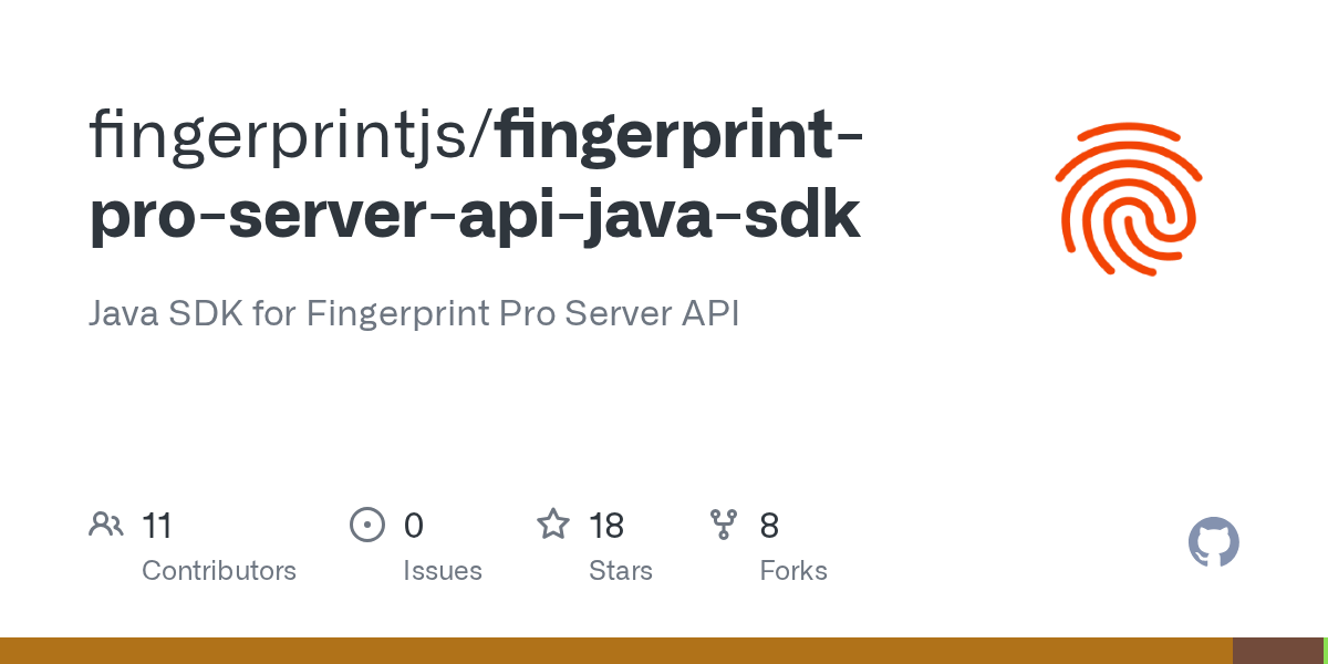 GitHub fingerprintjs/fingerprintproserverapijavasdk Java SDK