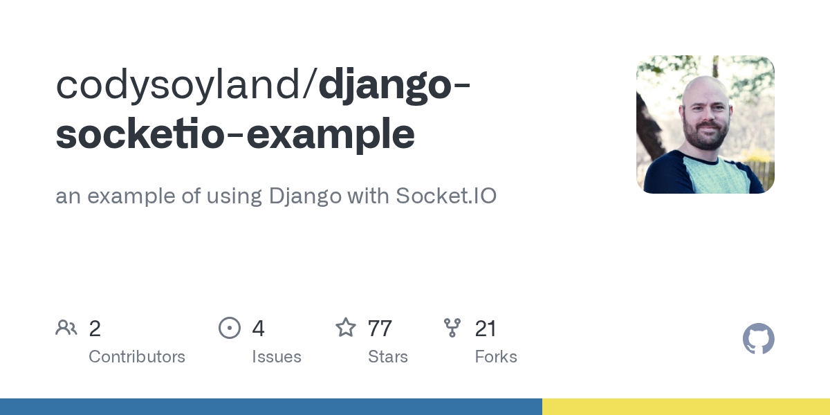 GitHub codysoyland/djangosocketioexample an example of using