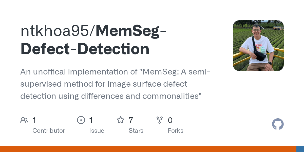Issues · ntkhoa95/MemSegDefectDetection · GitHub