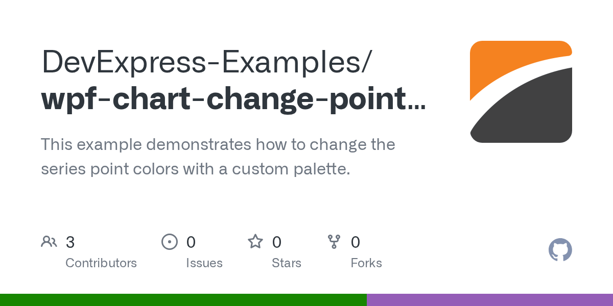 GitHub DevExpressExamples/wpfchartchangepointcolors This