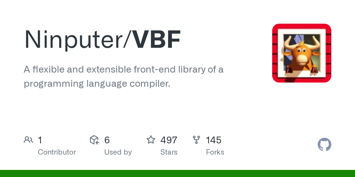 GitHub Ninputer/VBF A flexible and extensible frontend library of a