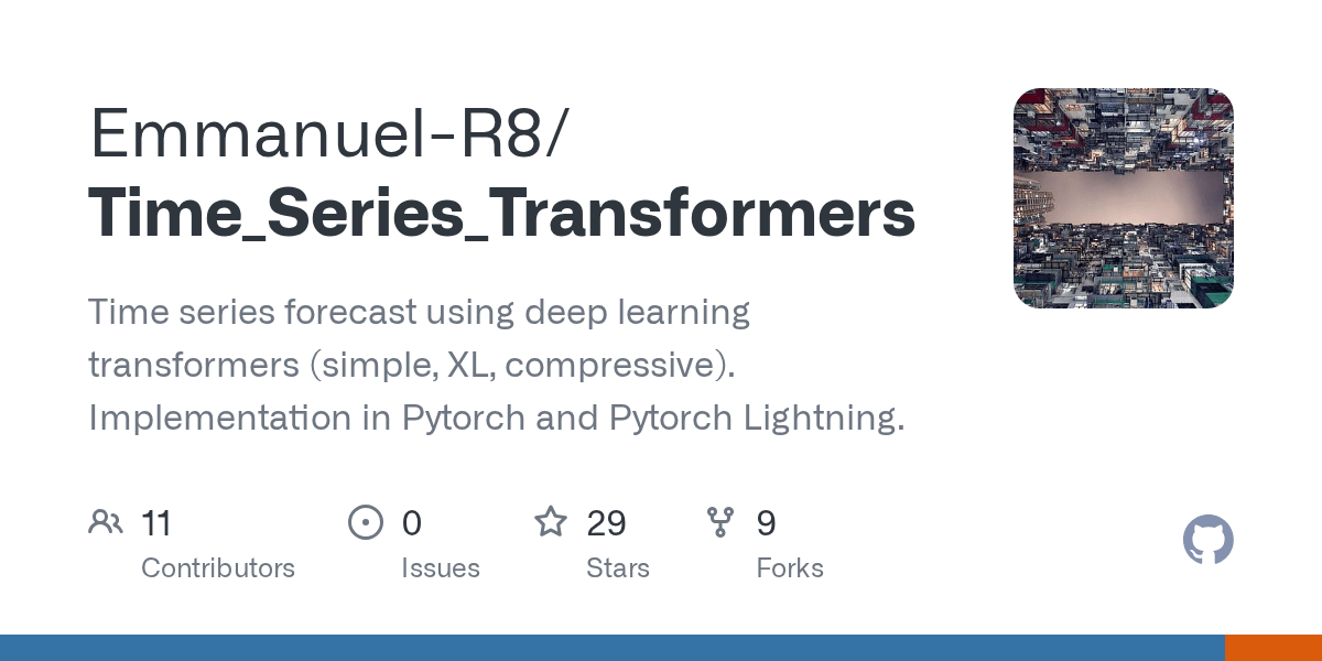 GitHub EmmanuelR8/Time_Series_Transformers Time series forecast