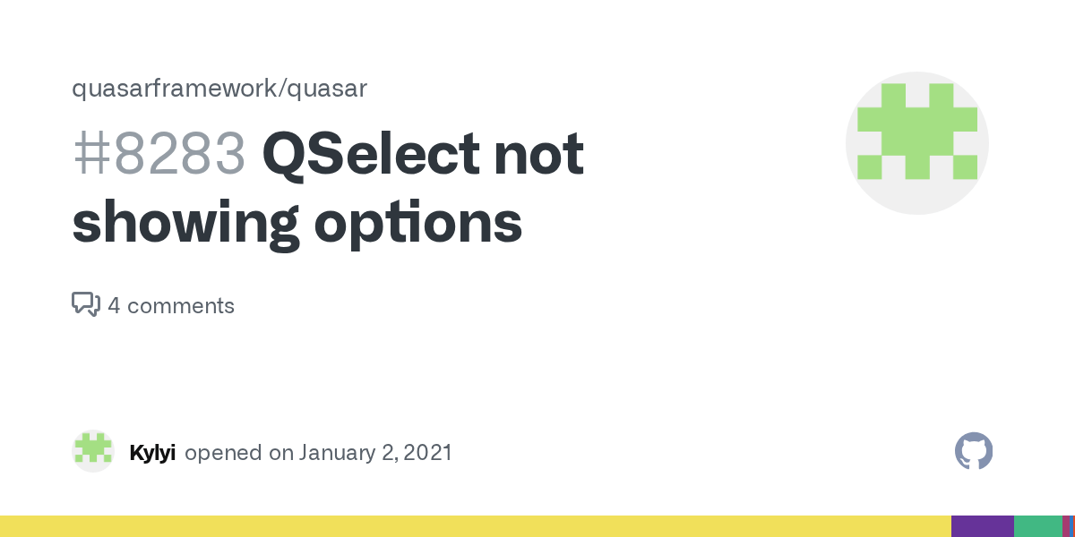 QSelect not showing options · Issue 8283 · quasarframework/quasar · GitHub