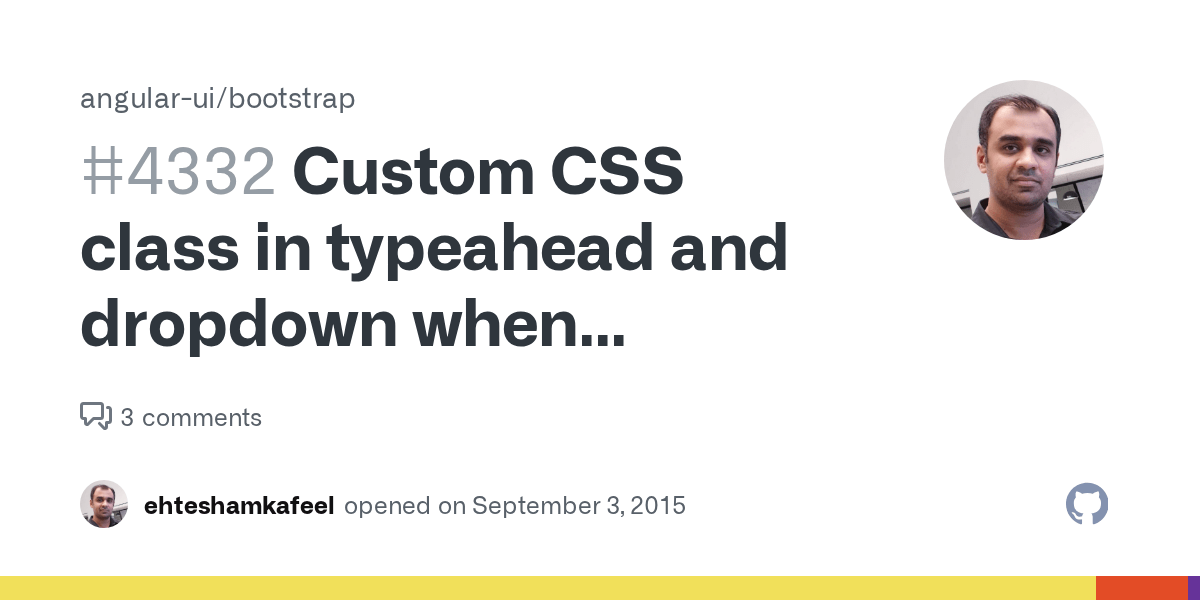 Custom CSS class in typeahead and dropdown when appendtobody is true