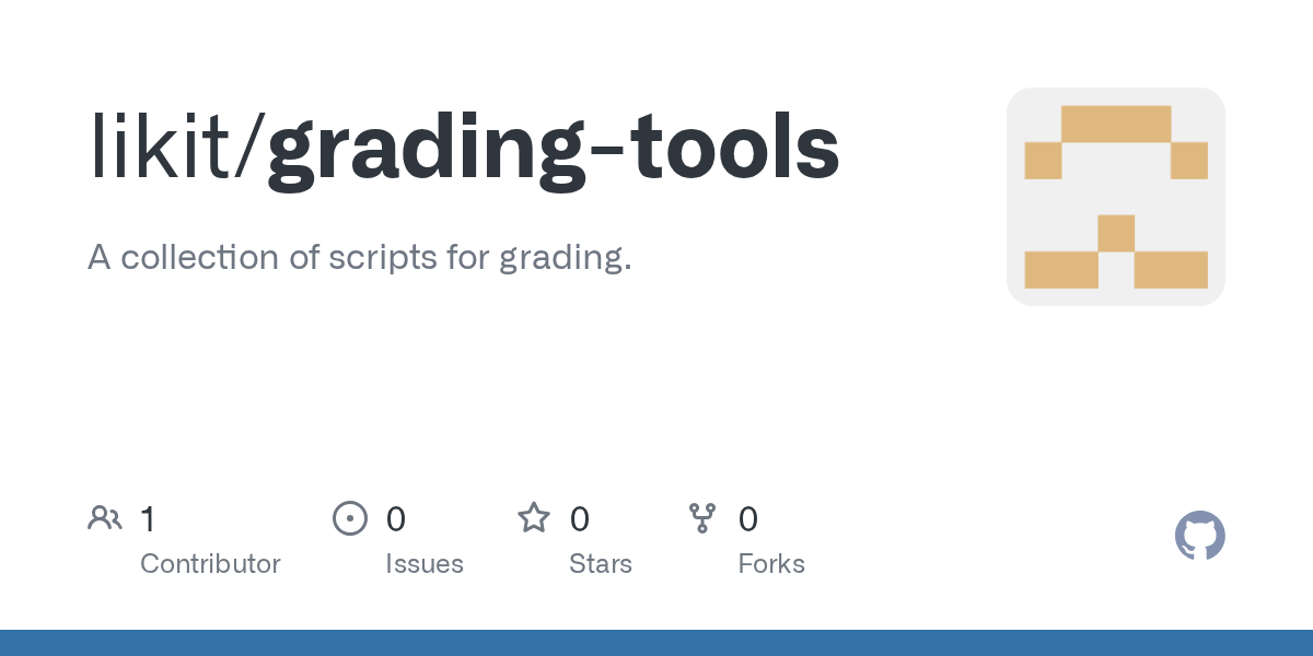 GitHub likit/gradingtools A collection of scripts for grading.