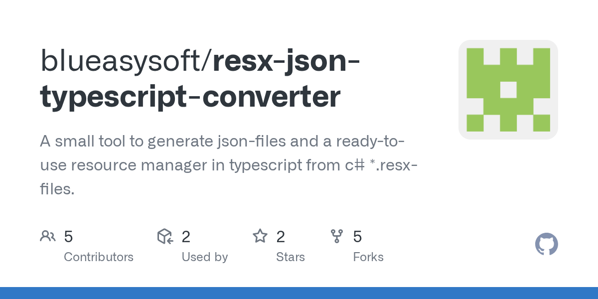 Pull requests · blueasysoft/resxjsontypescriptconverter · GitHub