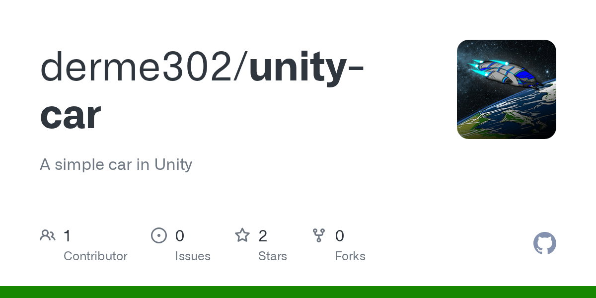 GitHub derme302/unitycar A simple car in Unity