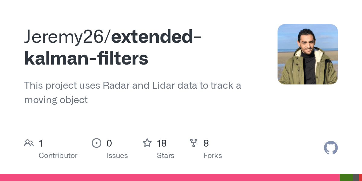 GitHub Jeremy26/extendedkalmanfilters This project uses Radar and