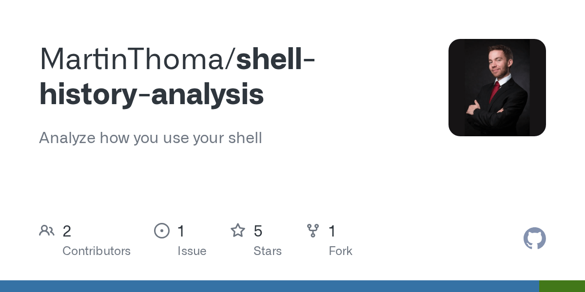 GitHub MartinThoma/shellhistoryanalysis Analyze how you use your shell