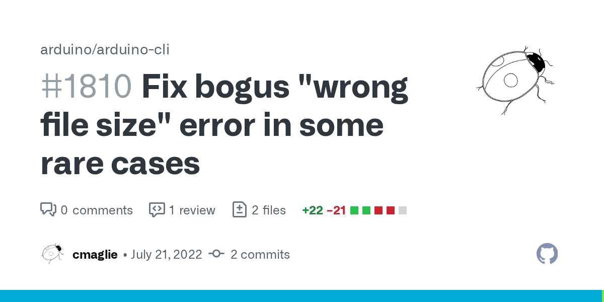 Fix bogus "wrong file size" error in some rare cases by cmaglie · Pull