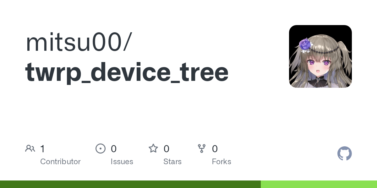 GitHub mitsu00/twrp_device_tree