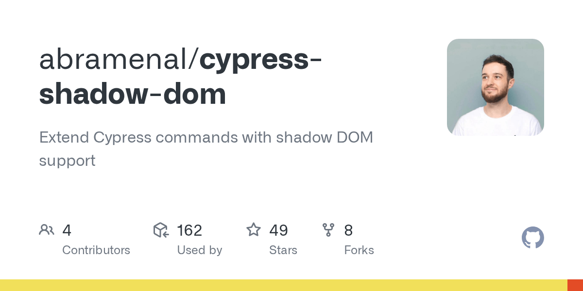 GitHub abramenal/cypressshadowdom Extend Cypress commands with